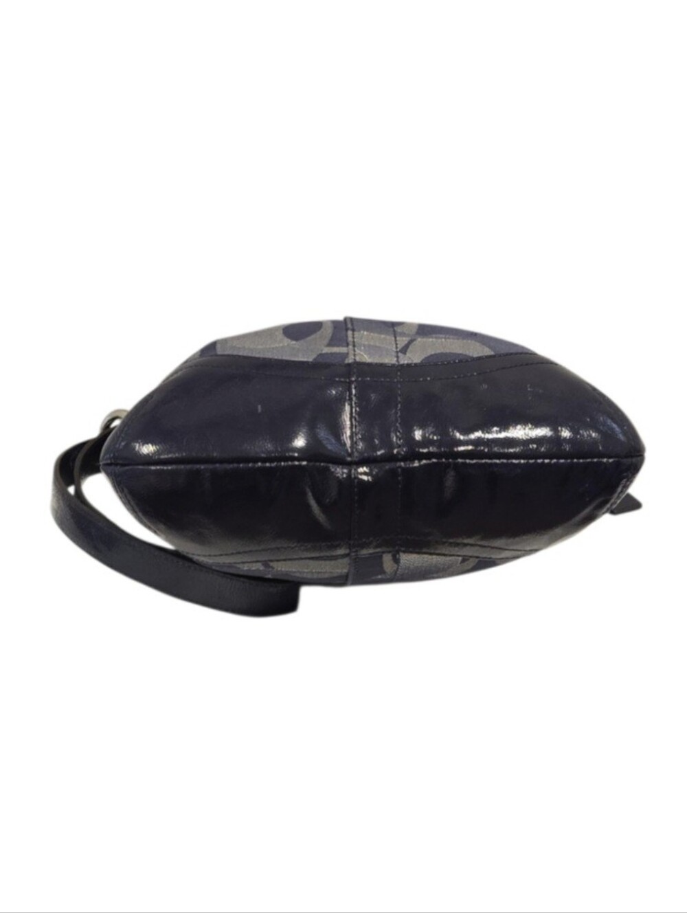 Coach Optic Navy Metallic Signature Shoulder Bag/Crossbody - Picture 5 of 12
